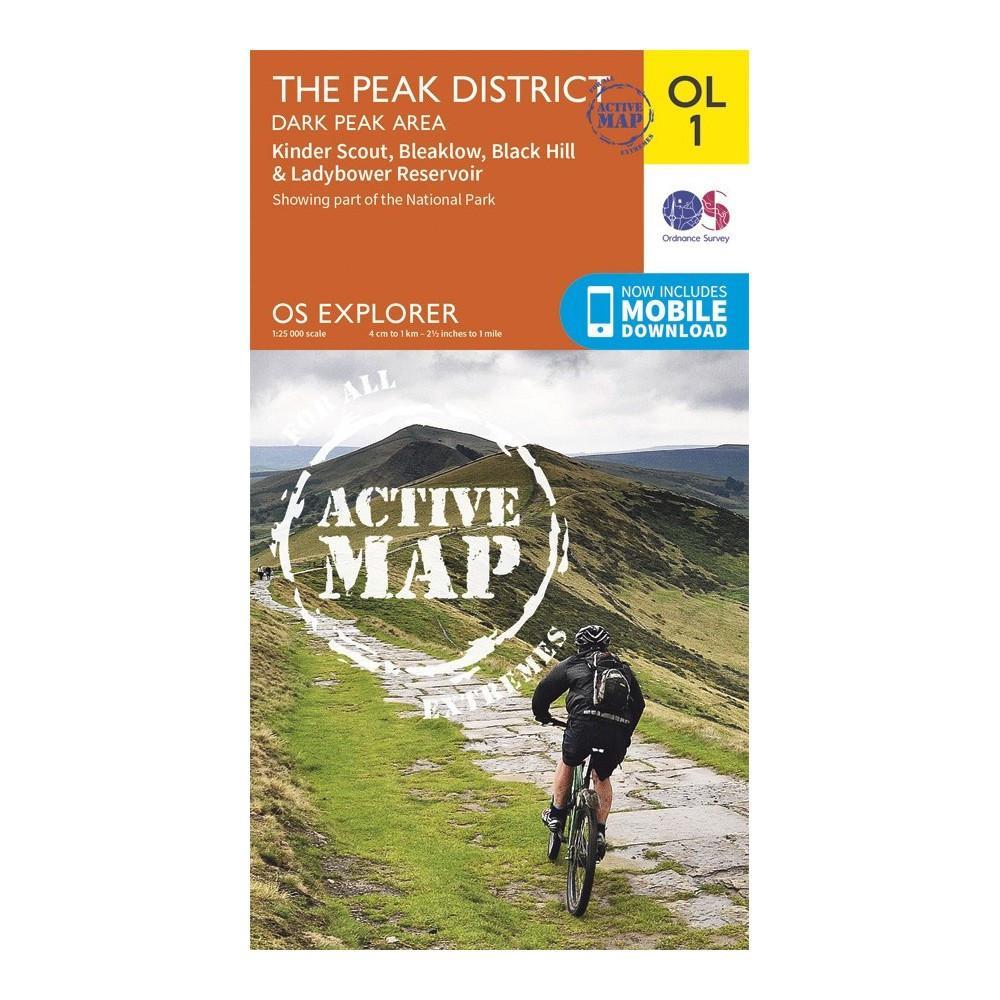 The Peak District - OS Explorer Map OL1 Active