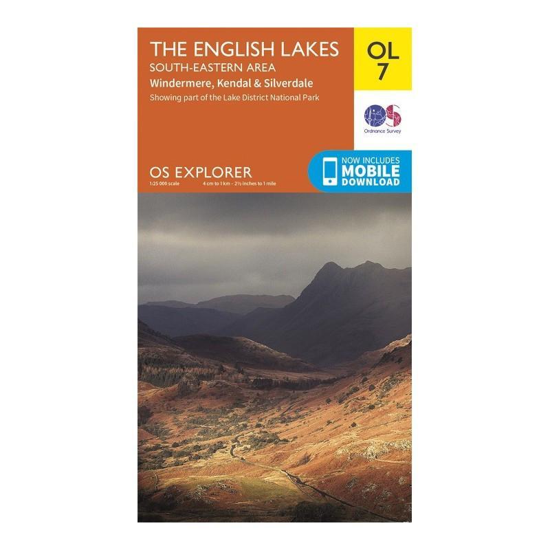 The English Lake District SE Area - OS Explorer Map OL7